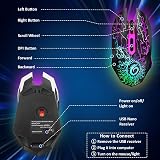 VersionTECH Wireless Gaming Mouse 2.4G Rechargeable Silent Click DPI view 8