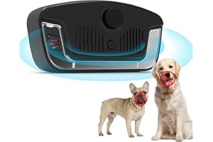 HONGXIAN Anti Barking Devices,with 3 Adjustable Sensitivity/Frequency Levels,Rechargeable Ultrasonic Bark Box Dog Barking Deterrent Devices,Effective Stop Barking Dog Devices for Indoor