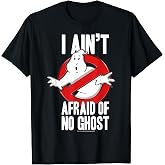 Ghostbusters I Ain't Afraid of No Ghost Bold Text T-Shirt