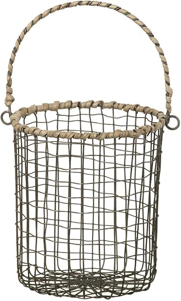 Natur Metall Drahtkorb mit Griff – 18 x 16 cm: Amazon.de: Küche & Haushalt