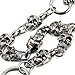 Double K Short Skull Biker Trucker Keychain Key Jean Wallet Chain (14.5