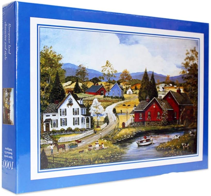 Youmymine 1000 Piece Landscape Jigsaw Puzzles DIY Adult Kids Puzzles,Toy Pattern Puzzles Educational Games (Multicolor, C)