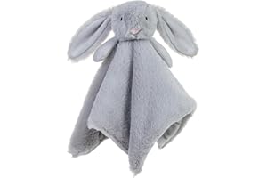 Apricot Lamb Stuffed Animals Gray Bunny Rabbit Security Blanket Infant Nursery Character Blanket Luxury Snuggler Plush Baby L