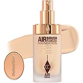 Charlotte Tilbury Airbrush Flawless Matte Foundation - Full Coverage Liquid Makeup with a Natural-Matte Finish - Smoothes & Blurs Pores - Waterproof & Transfer Resistant