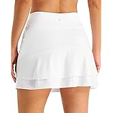 Stelle Women Tennis Skirt Athletic Skort High Waisted Golf Inner Shorts with Pockets Running Sports Pickleball