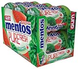 Mentos Pure Fresh Sugar-Free Chewing Gum with Xylitol, Watermelon, Halloween Candy, Bulk, 50 Piece Bottle (Pack of 6)