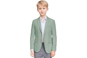 Bofan Linen Boys Blazer Formal Suit Jackets for Boy Outwear Jacket & Coats for Kids Boys’ Fashion Summer Wedding Outfit