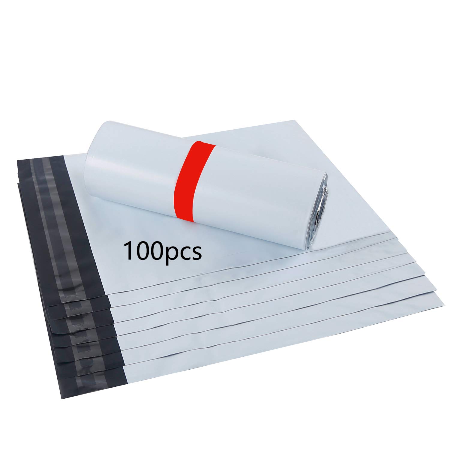 HVDHYY Mailing Postage Bags for Clothes 100pcs 12''X17''/30cmX42cm A3 White Large Plastic Mail Postal Mailers Bags for Packaging Gift Christmas Birthday Day Self Seal Parcel Bags New Material