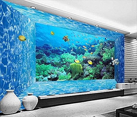 Yosot カスタム3d立体視の壁紙子供の部屋のベッドルームの壁のためのサンシャインクラウズの壁紙壁紙の壁画3d 壁紙 Amazon
