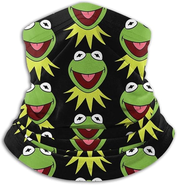 Ahdyr Unisex Kermit The Frog Outdoor Face cover Windproof Bandana Face