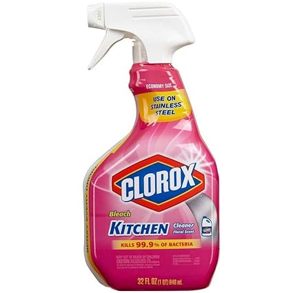 Amazon Com Clorox Kitchen Cleaner Bleach Spray Floral Scent