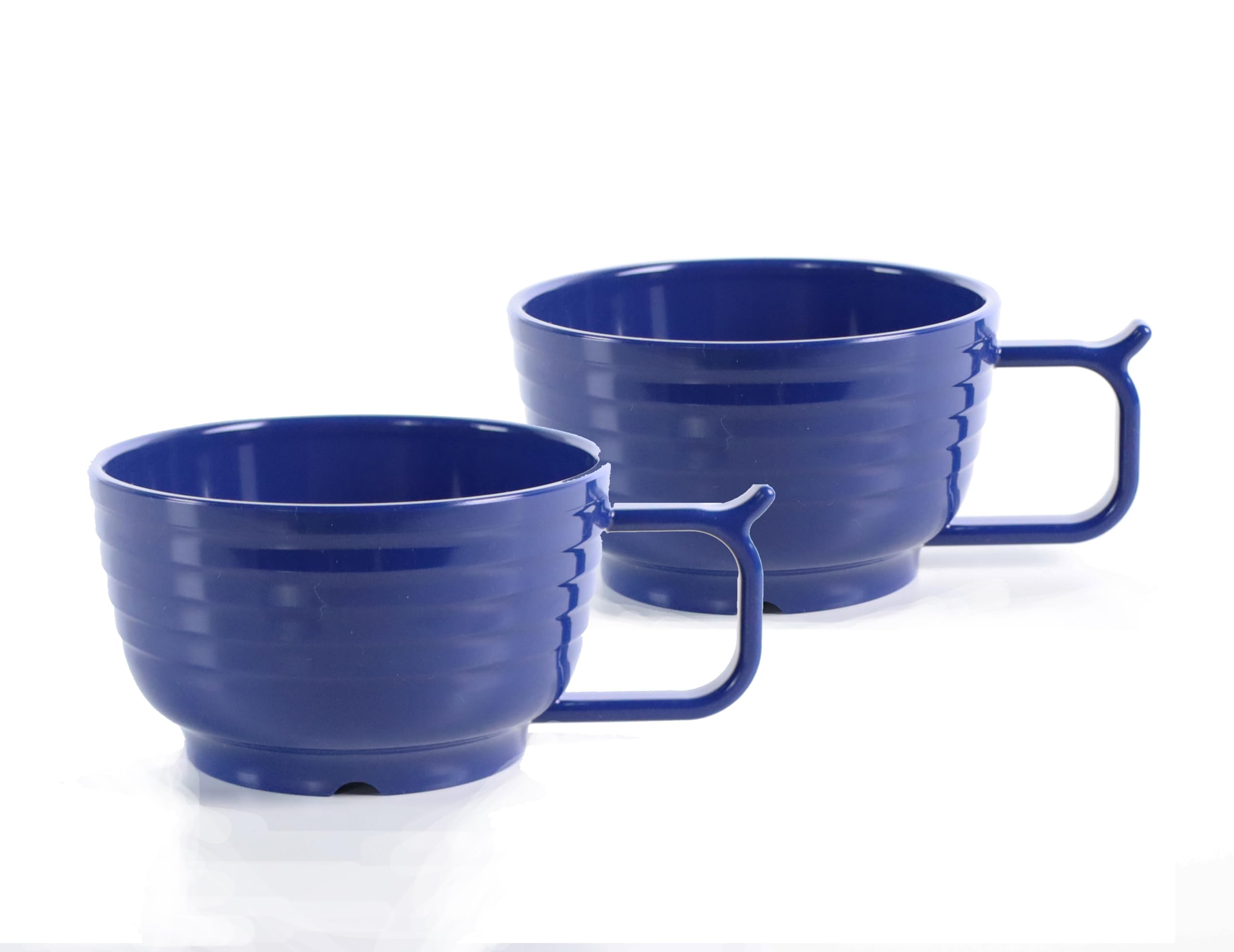 Harfield High Heat Mugs Royal Blue 300ml Pack of 2 Virtually Unbreakable Polycarbonate