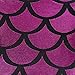 HDE Girl's Shiny Mermaid Leggings Metallic Fish Scale Tights Mermaid Costume (Pink, 7/8)