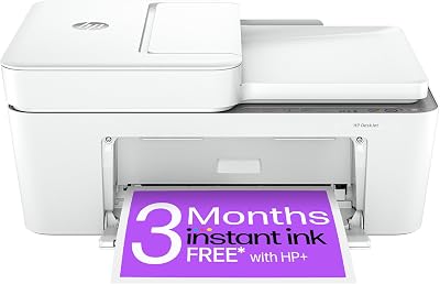 HP DeskJet 4220e All in One Printer Wireless Colour Print Scan Copy ADF Instant