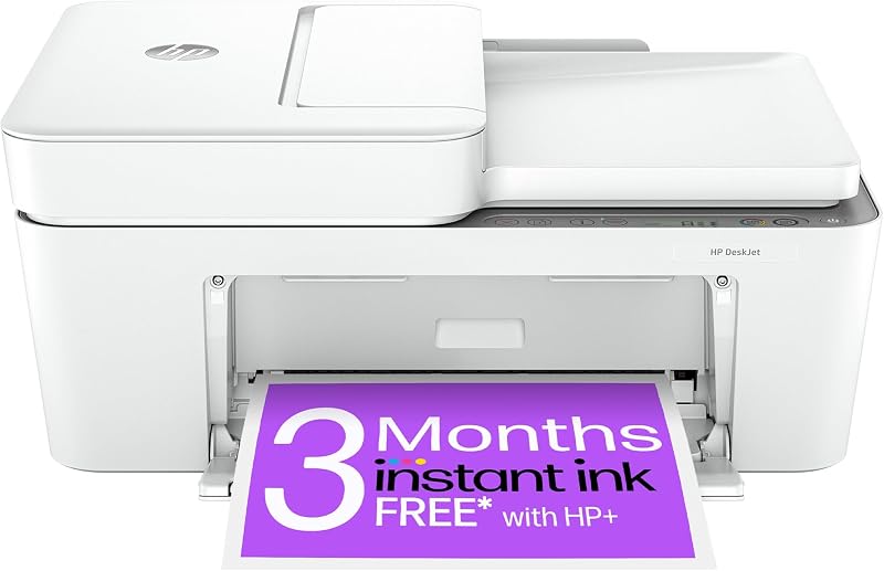 HP DeskJet 4220e All in One Printer Wireless Colour Print Scan Copy ADF Instant
