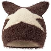 Cute Beanies for Women Fluffy Fuzzy Hats Kawaii Cat Ear Hat Winter Warm Knitted Hat Y2k Grunge Accessories