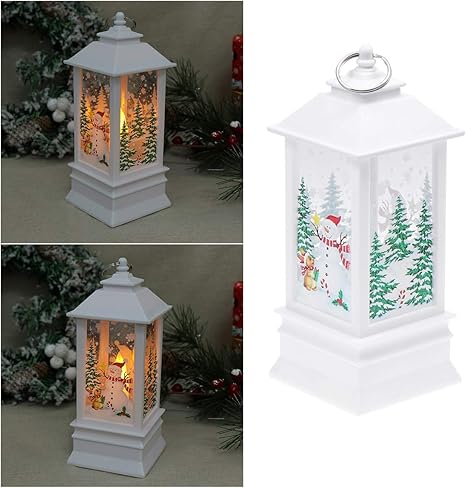 Immagini Lanterne Natalizie.Uonlytech Lanterne Natalizie Illuminate A Forma Di Babbo Natale Da Appendere Pp Bild 1 19 8 5 Cm Amazon It Illuminazione