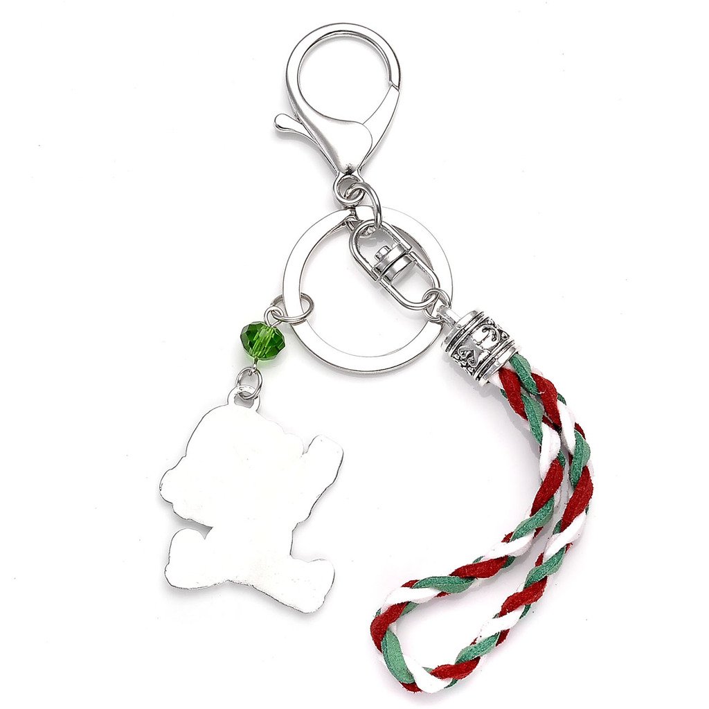 Top Plaza Cute Colorful Santa Claus Charm Keyring Keychain Christams Gift(#2)