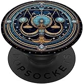 Libra Zodiac Sign PopSockets Adhesive PopGrip