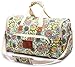 Malirona Women Canvas Duffel Bag Weekend Bags for Overnight Trip with Shoes Organizer