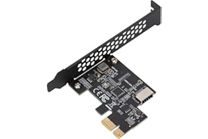 PCIE to Type E Riser Card Expansion Card, USB3.2 PCI E Riser Card for XP 7 8 10 11 Linux, ASMedia ASM1042A Master Control, PC