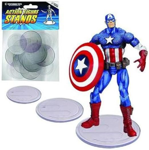 Action Figure Stand Pack of 25 Clear Stands, Action & Toy Figures