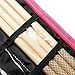 JC Drumsticks Bag Thicken Padded Standard Drum Stick/Mallet Single Shoulder Strap Bag Heavy Oxford Cloth ,Pink