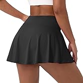 Yuerlian Pleated Tennis Skirts for Women with 2 Pockets High Waisted Golf Athletic Workout Sports Skorts Skirts Casual