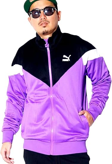 Amazon プーマ Puma ジャージ 上 トラックジャケット メンズ 大きいサイズ Usaモデル パープル M 並行輸入品 コート ジャケット 通販