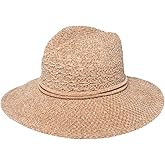 San Diego Hat Company Women's Chennile Knit Lightweight Wide Brim Fedora