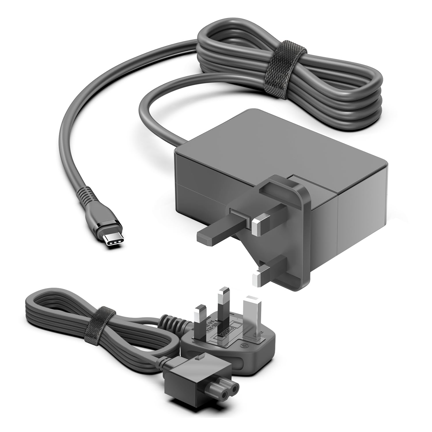 Replacement DJI 100W USB-C Power Adapter for Dji Air 3/ 3S Avata 2 Mavic 3 Pro/Classic/NEO/Mini 4K/Mini 3 Drone, Mic Mini, RC2 RC-N3 Controller Battery Hub DJI Pocket 3 Osmo Action 5/4 Pro Charger