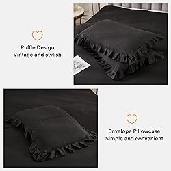 Andency Black King Size Comforter Set, 3 Pieces