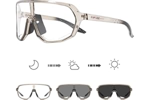 KAPVOE Photochromic Cycling Glasses for Men Women Mountain Bike Sunglasses Sports Goggles UV Protection