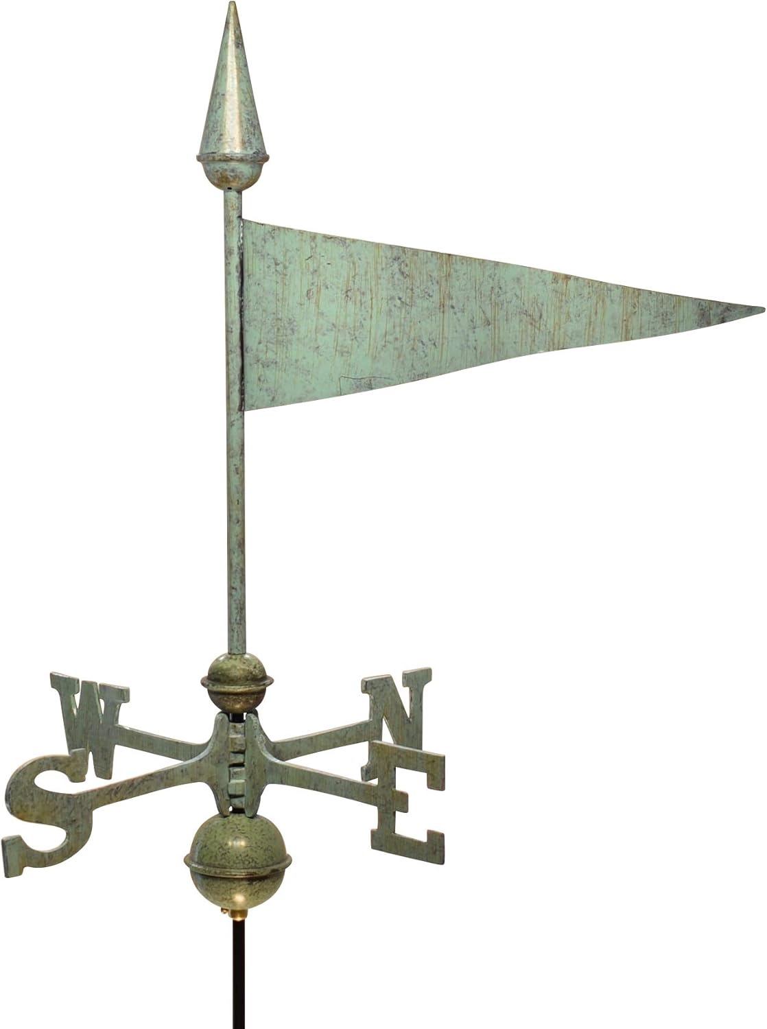 Weathervanes - Dalvento 209V Pennant Weathervane, Verdigris