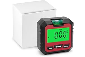 RASTKY Suitable for Mini Digital Level Protractor for Automotive Repair Industry, Portable Design with 4 x 90 Degree Measurin