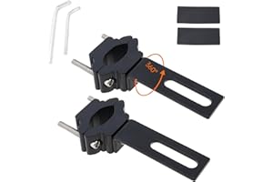Windance Pack of 2, Spotlight Mount Brackets , Aluminum Alloy Auxiliary Light Signal Light Mounting Fork Bumper Roll Bar Clamps for Motorcycle Bicycle Scooter Mountain Bike ATV UTV (Small)