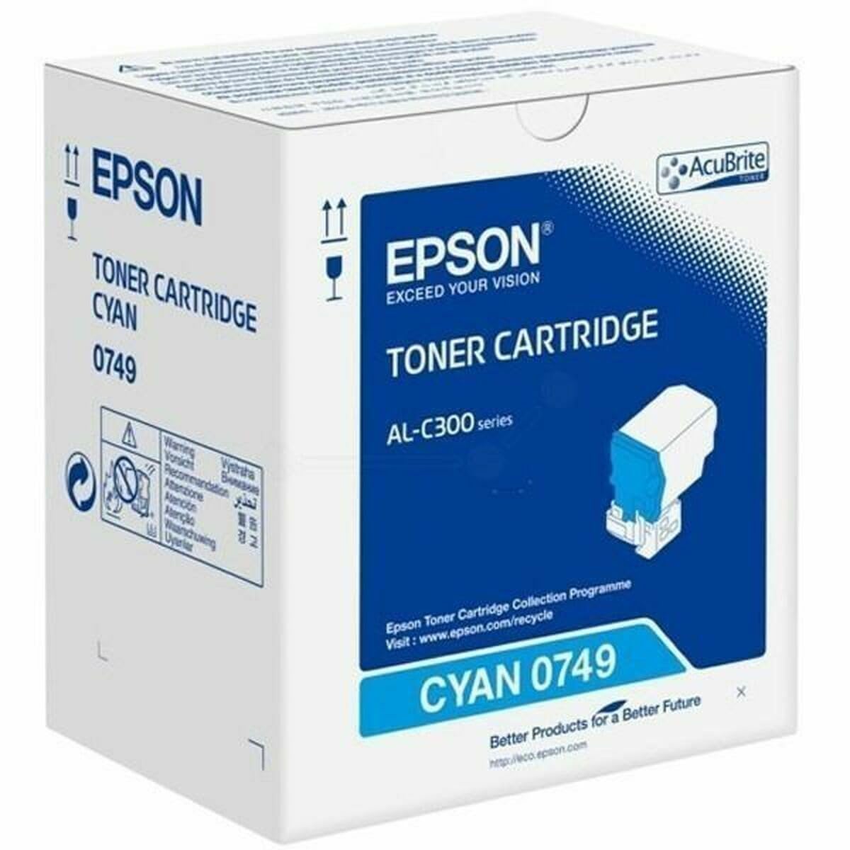 Epson - Cyan - Original - Toner Cartridge - for Epson AL-C300, AcuLaser C3000, Workforce AL-C300