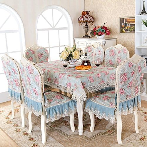 Luxurious European-style dining chair set/ table-cloth seat back-J