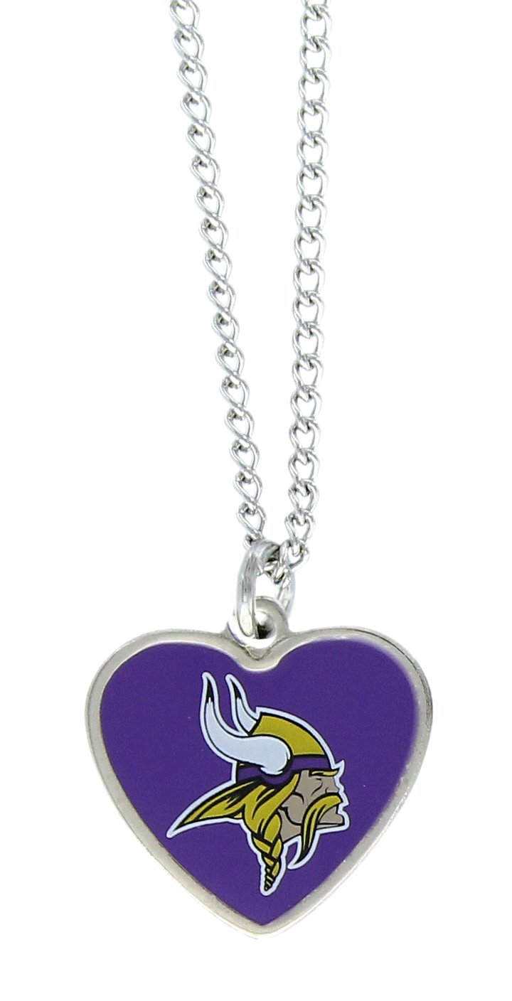 aminco NFL Color Logo Heart Pendant