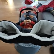 Coprigambe Per Passeggino Invernale Impermeabile E Antivento - Sacco Nanna Universale Con Cerniera, Colore Nero