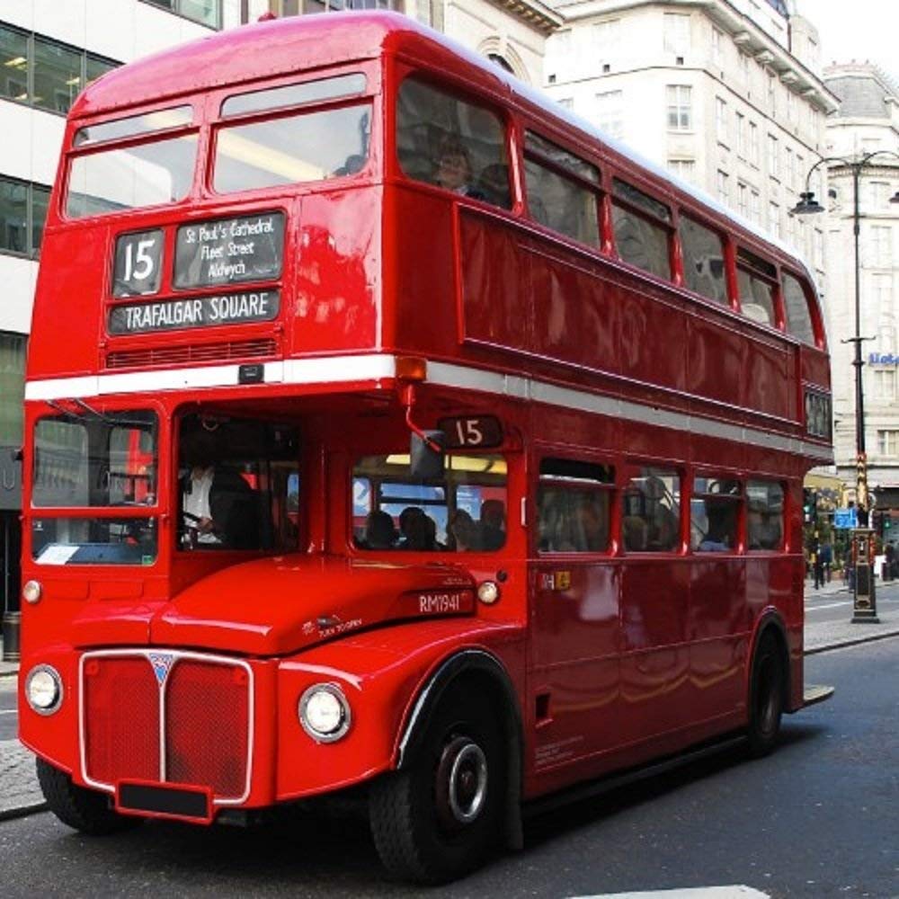 London Red Bus Greeting Card With Engine Sound Open This Card To Hear Its Noise