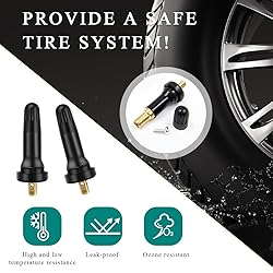 Gasedin 12 PCS TPMS 20008 Tire Valve Stem, Rubber