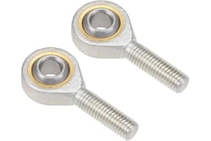 uxcell 10mm Rod End Bearing M10x1.5mm Rod Ends Ball Joint Male Left Hand Thread 2pcs