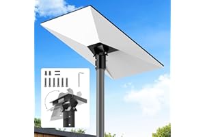 Bloazzup Starlink Pole Adapter, Adjustable Angle Starlink gen3 tilt Pole Mount, Rustproof, Weatherproof Starlink Roof Mount, Compatible with Gen 3 V3 Starlink Standard Dish, Pipe Not Included