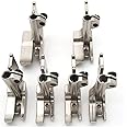 CKPSMS brand-6SET piping walking feet Compatible with/Replacement for CONSEWBrand 206RB 225 226R JUKI brand LU-562/563/1508 Single needle walking foot industrial machine(S32 1/8+3/16+1/4+5/16+3/8+1/2)