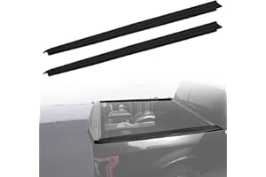 LUXEMOTO Bed Rail Cap Cover for Ford F150 15-20, 5'5ft w/Stake Holes Bedrails Covers Left & Right Smooth Finish Back Bedrails Covers Protectors Molding Cap Kit for Ford F150 2015-2020 Accessories