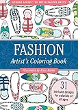 Fashion Portable Adult Coloring Book (31 stress-relieving designs) by 