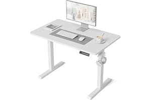 Cubiker Electric Standing Desk, 40"x24" Height Adjustable Desk, Sit Stand up Desk with 4 Memory Buttons, Computer Workstation