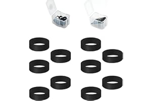 ShiMa Owl Aim Assist Rings/Stick Precision Rings Compatible with PS5/4,Compatible with Xbox SX/SS/One,Compatible with Switch Pro Controller Aim Assist Precision Rings,Storage Case,(Black Set)