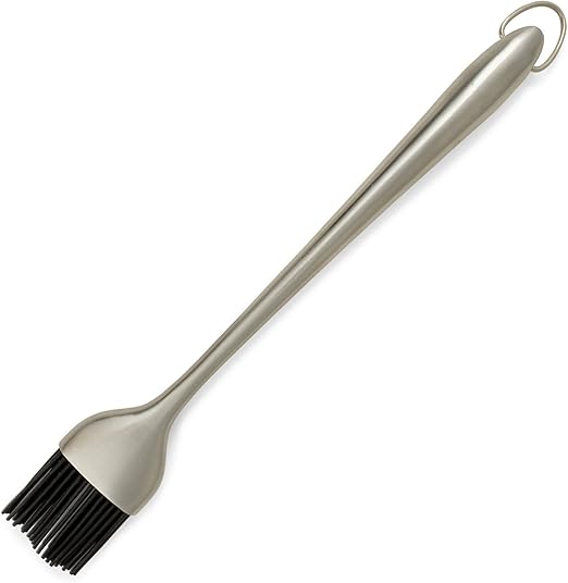 BBQ / Grill Basting Brush 12 Inch Stainless Steel Handle With Silicone Bristles